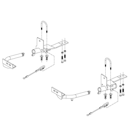 Roadmaster 02-08 COOPER TOW BAR MNTG BRKT KIT 521876-1